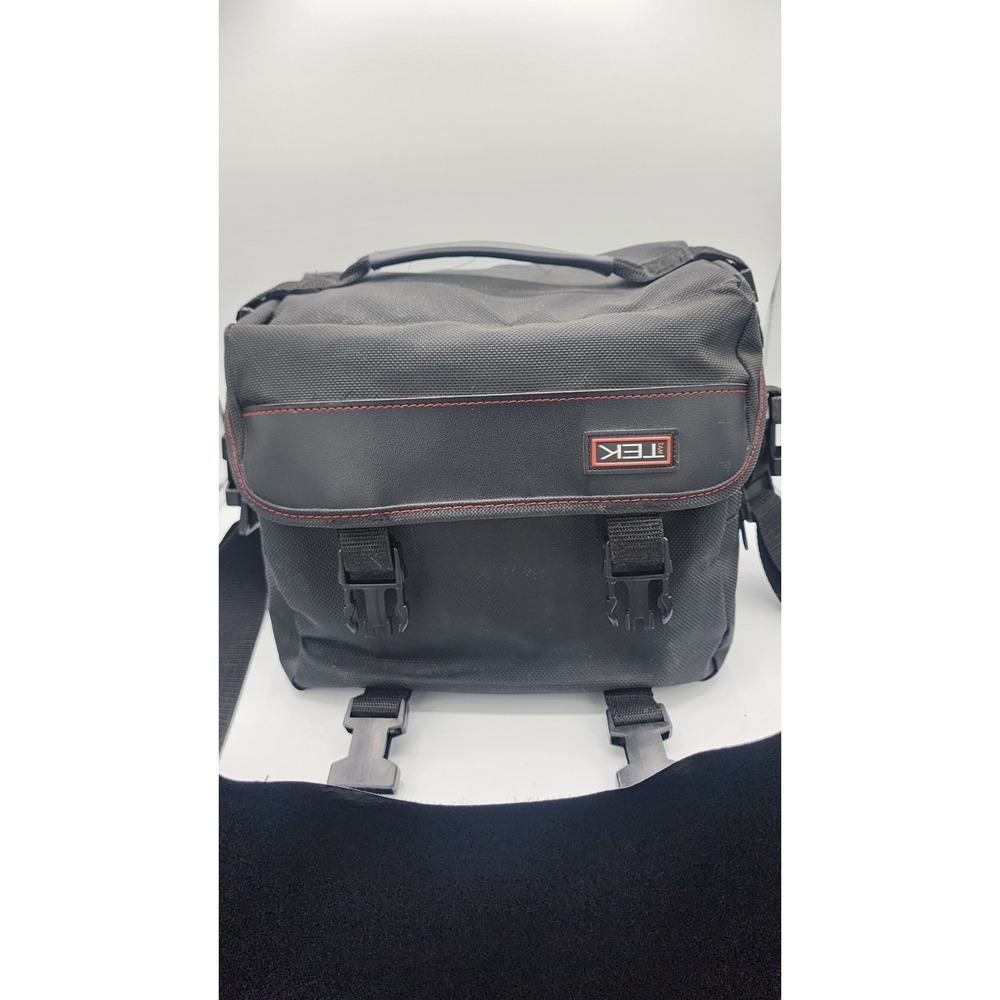 TEK 4602 Camera Bag 1990's Multi-Pocket with Adjustable Strap - Vintage 10"